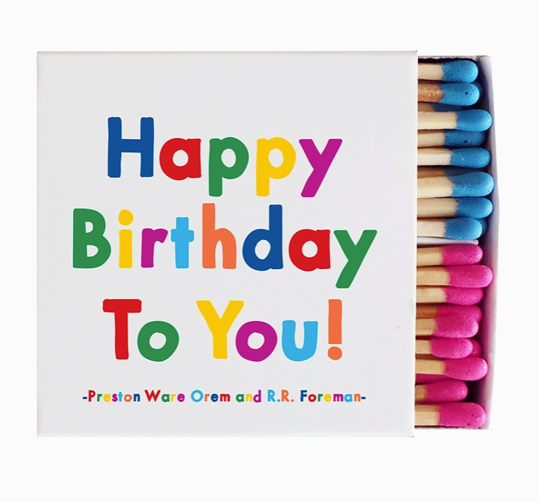 Happy Birthday To You Matchbox