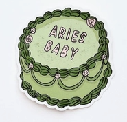 Aries Baby Cake Sticker