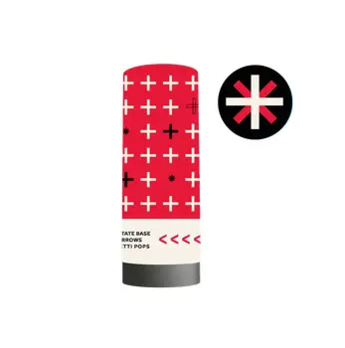 Red/Black Confetti Popper