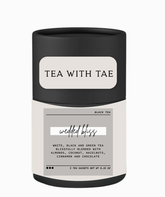 Wedded Bliss Artisan Mini Tea Tube