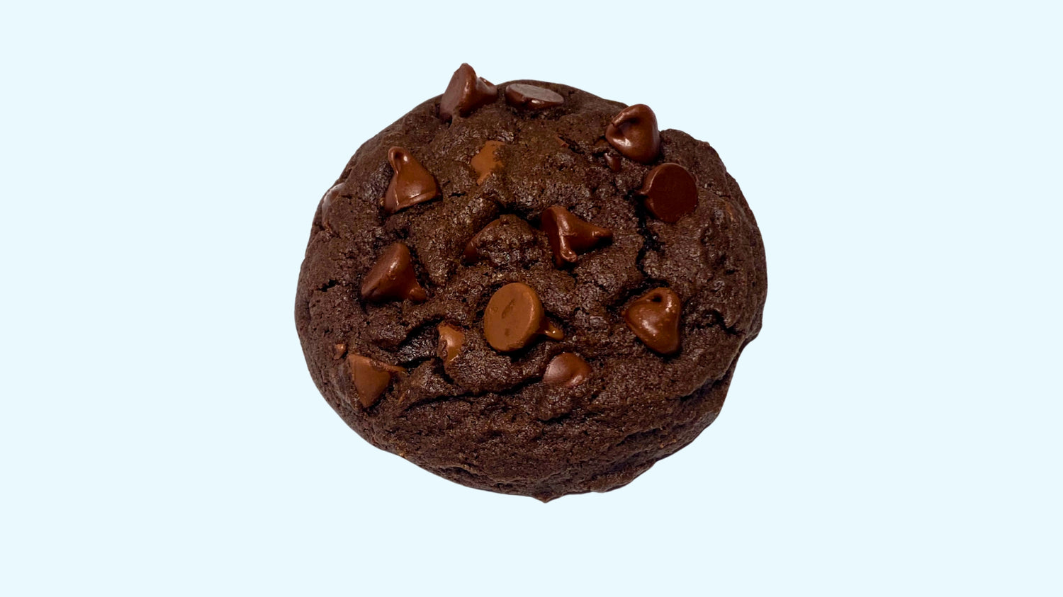 a gourmet triple chocolate cookie, available for delivery