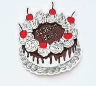 Scorpio Baby Cake Sticker