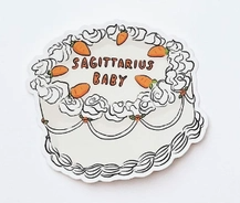 Sagittarius Baby Cake Sticker