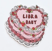 Libra Baby Cake Sticker