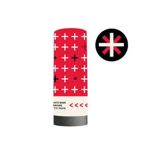 Red/Black Confetti Popper