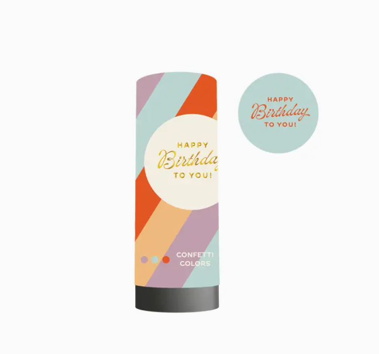 Happy Birthday Confetti Popper