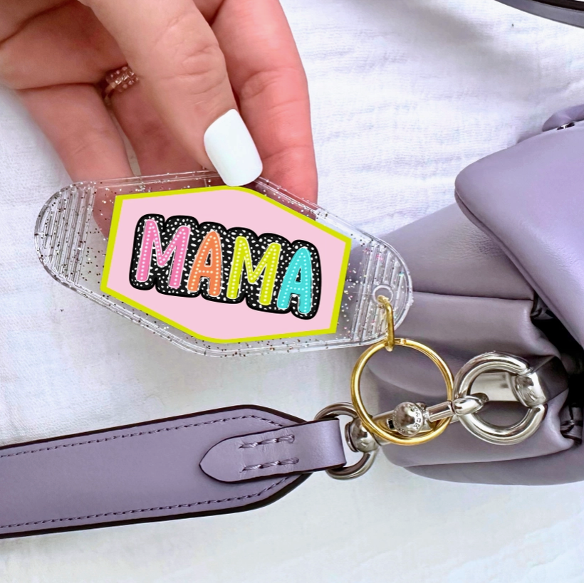 Colorful Mama Keychain